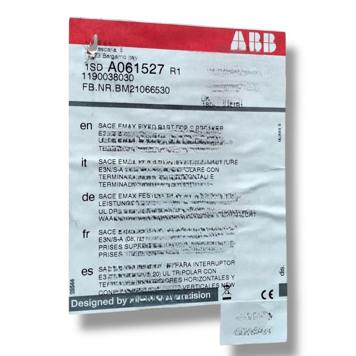 ABB 1SDA061527R1 INTERRUPTOR DE BAJA TENSION