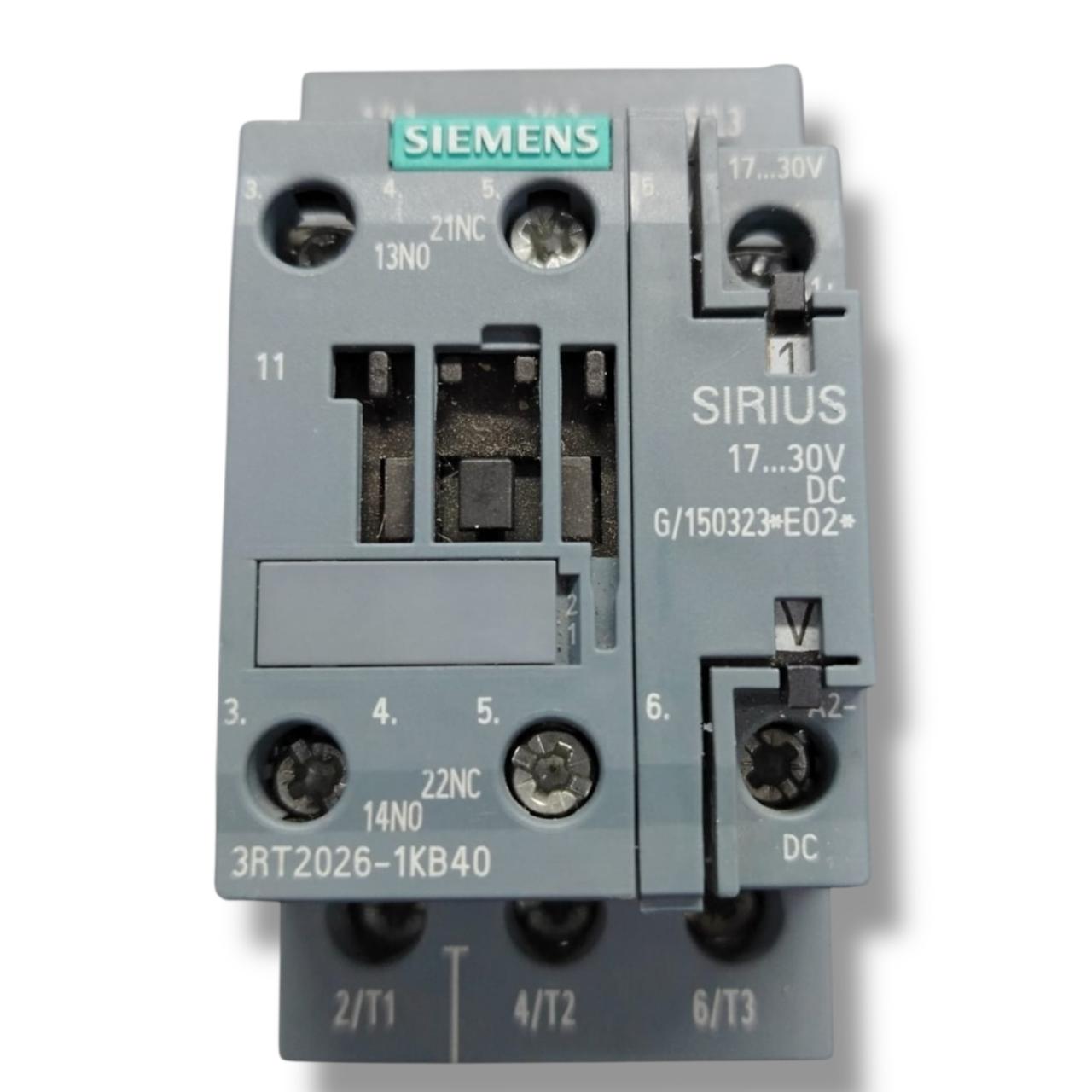 SIEMENS 3RT2026-1KKB40 CONTACTOR DE POTENCIA