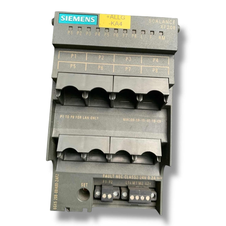 SIEMENS  6GK5 208-0BA00-2AF2 SWITCH GESTIONADO SIN TAPA