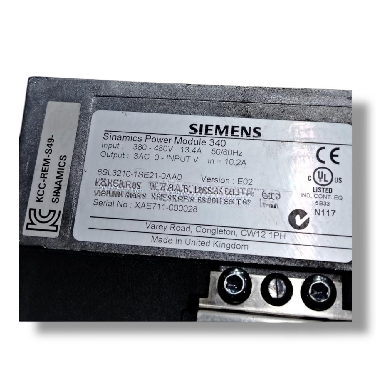 SIEMENS 6SL3210-1SE21-0AA0 MODULO DE POTENCIA