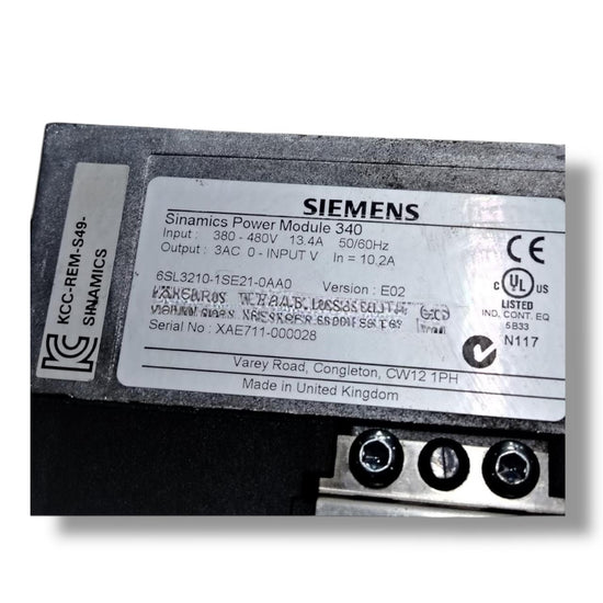 SIEMENS 6SL3210-1SE21-0AA0 MODULO DE POTENCIA