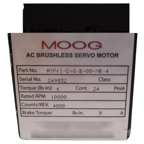 Moog Asm61-d-0/b-00-nb/4 SERVOMOTOR