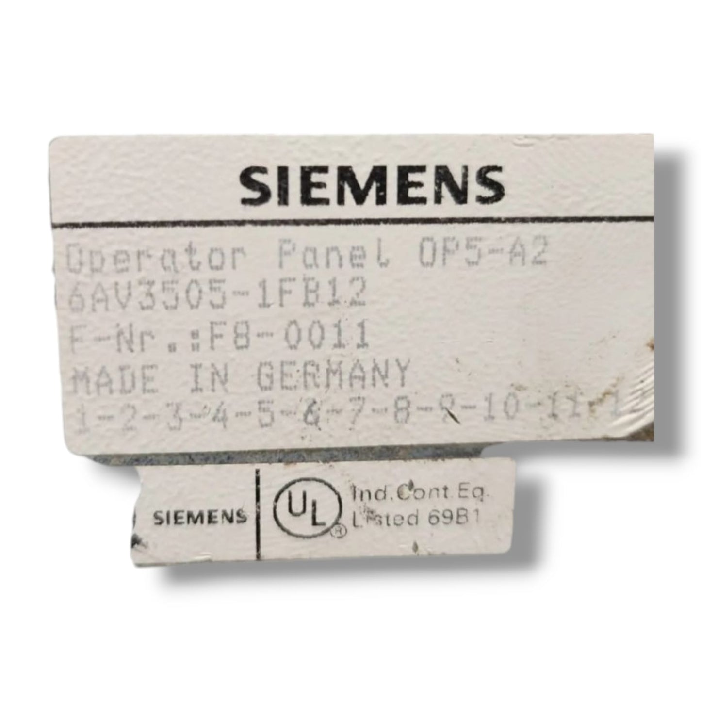 SIEMENS 6AV3505-1FB12 PANEL OPERADOR HMI