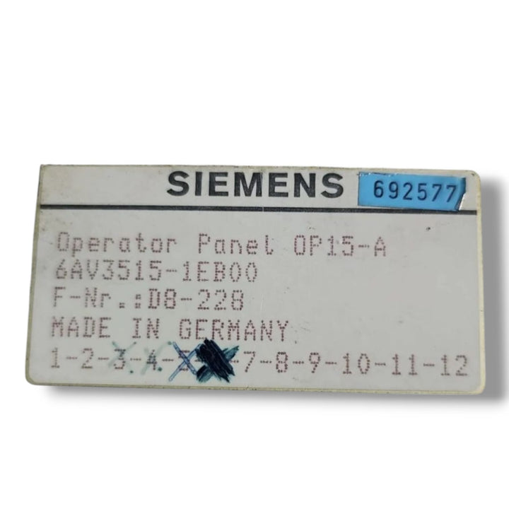 SIEMENS 6AV3515-1EB00 PANEL OPERADOR