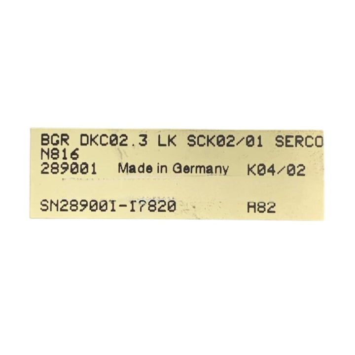 Rexroth Bgr Dkc02.3 Lk Sck02/01 Serco N816 tarjeta de interfaz de comunicación