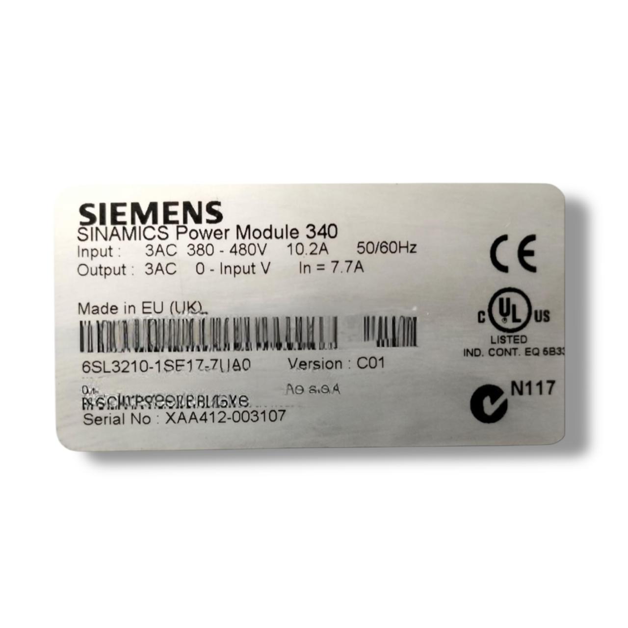 SIEMENS SL3210-1SE17-7UA0 MODULO DE POTENCIA