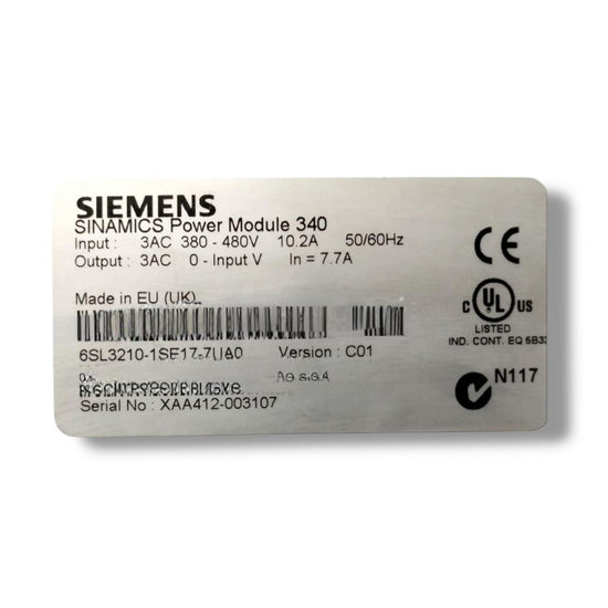 SIEMENS SL3210-1SE17-7UA0 MODULO DE POTENCIA
