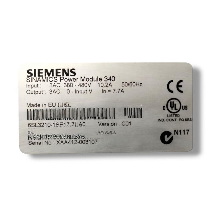 SIEMENS SL3210-1SE17-7UA0 MODULO DE POTENCIA