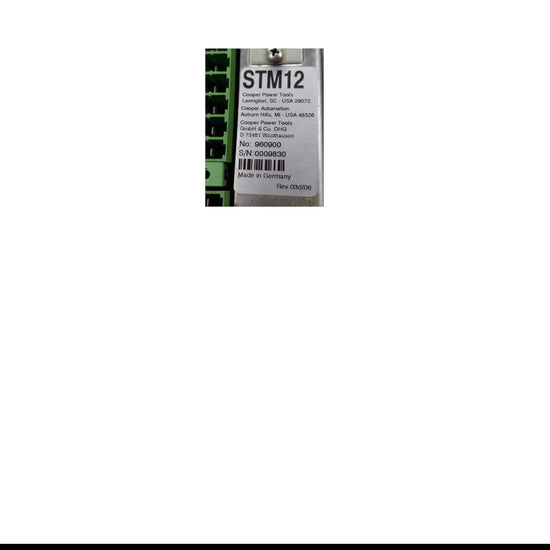 Cooper Power Tools Stm12 SERVOCONTROLADOR