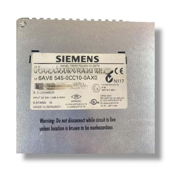 SIEMENS 6AV6545-0CC10-0AX0 PANEL TACTIL