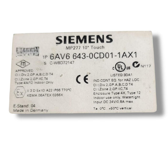 SIEMENS 1FK6042-6AF71-1TB0-Z SRVOMOTOR SINCRONICO CON CONECTOR ROTO
