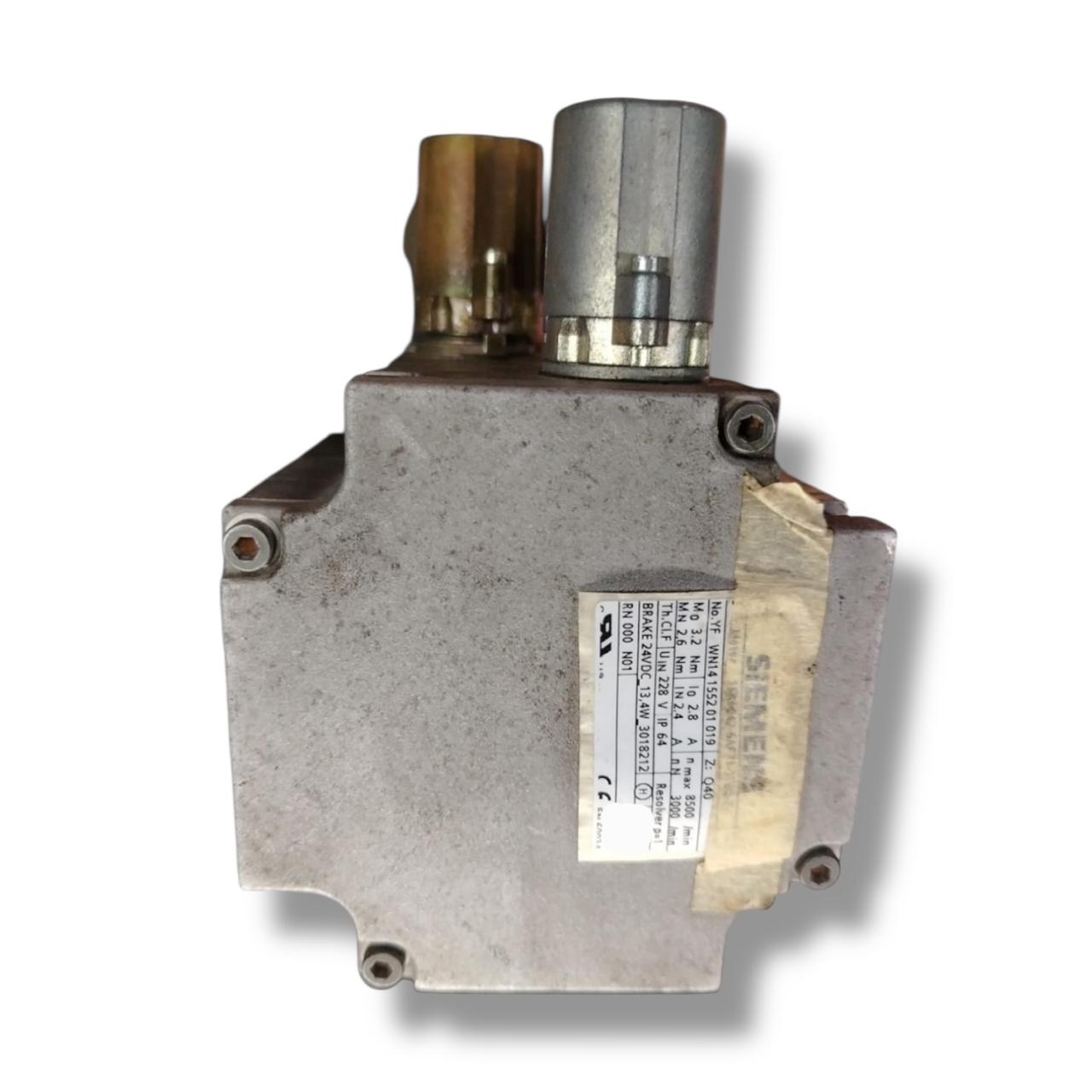 SIEMENS 1FK6042-6AF71-1TB0-Z SRVOMOTOR SINCRONICO CON CONECTOR ROTO