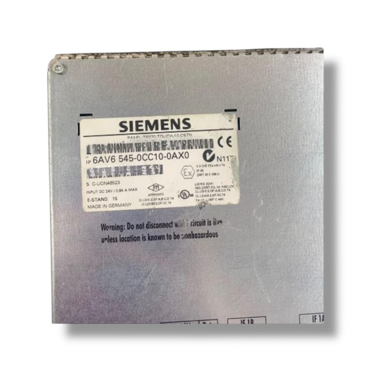SIEMENS 6AV6545-0CC10-0AX0 PANEL TACTIL
