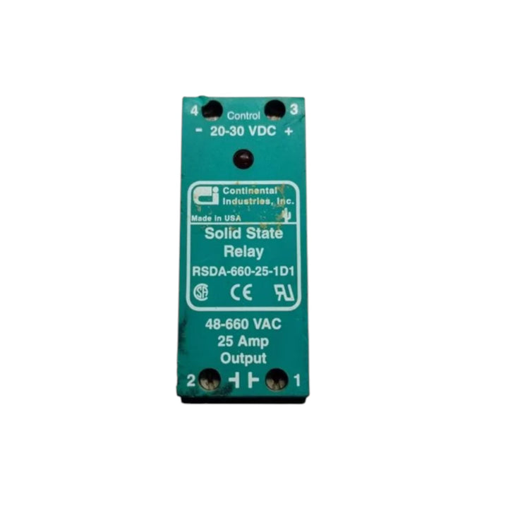 Relevador De Estado Solido 25a Max 600v Rsda-660-25-1d1