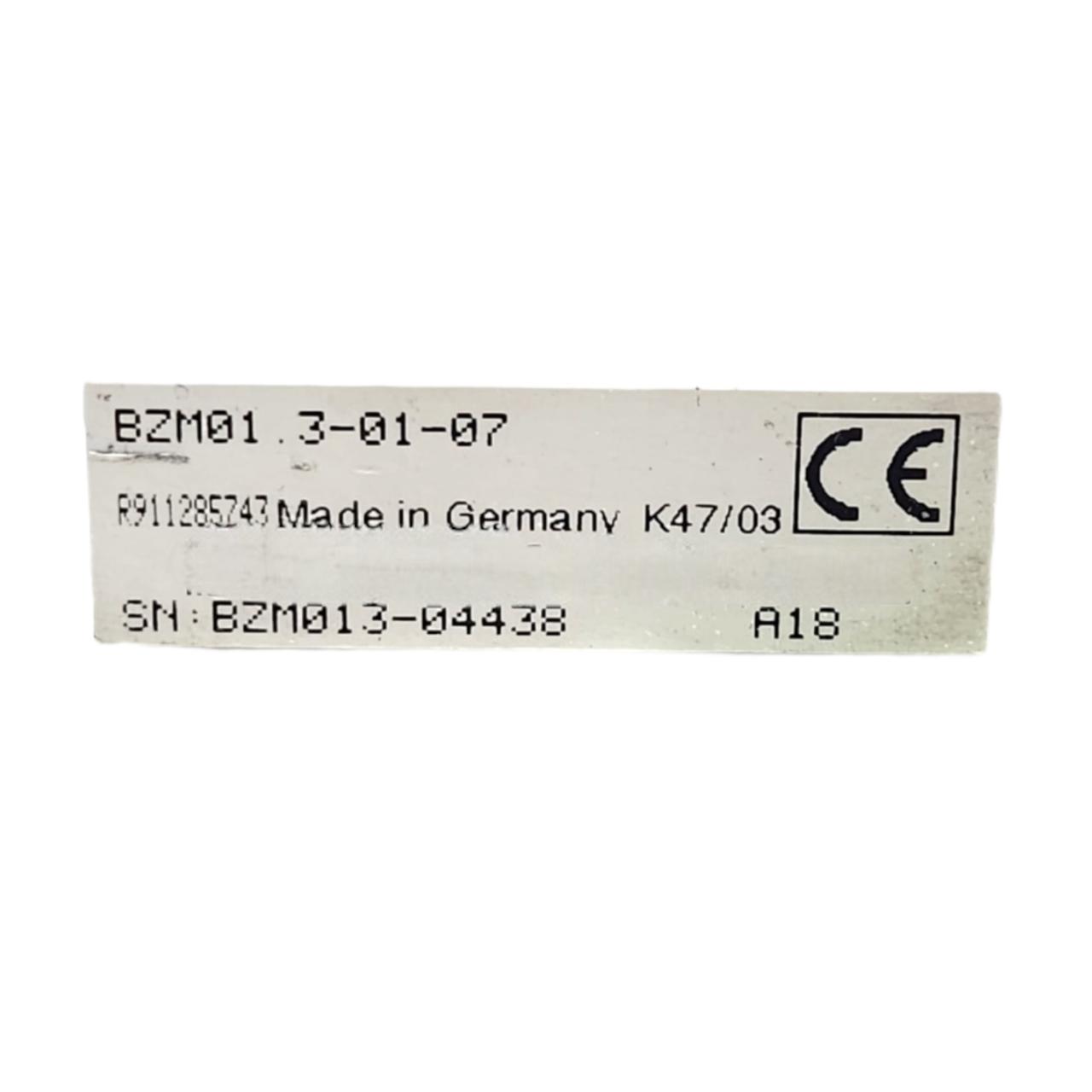 Rexroth Indramat Bzm01.3-01-07 módulo de disipador auxiliar