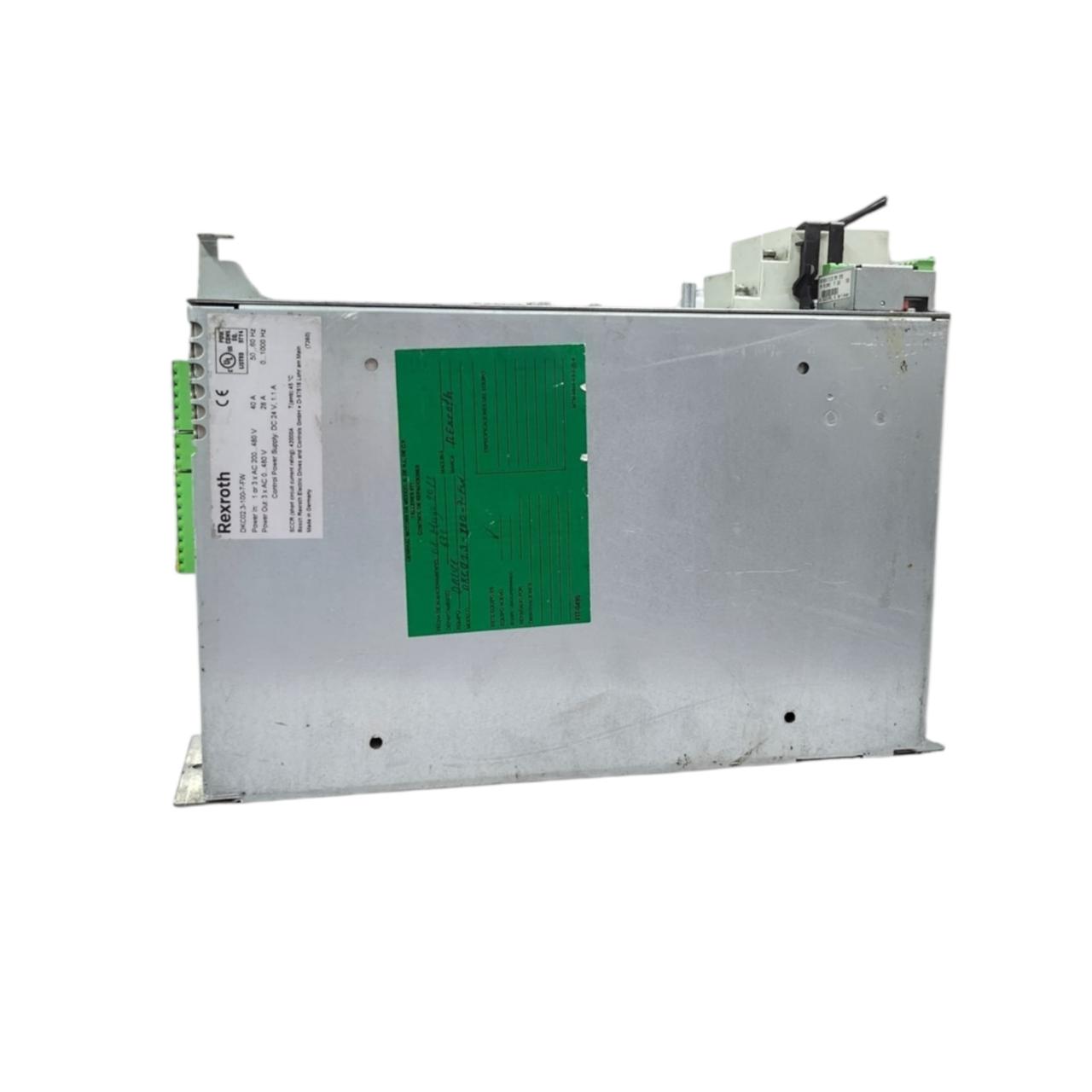 Rexroth Indramat Dkc02.3-100-7-fw controlador de accionamiento servoeléctrico