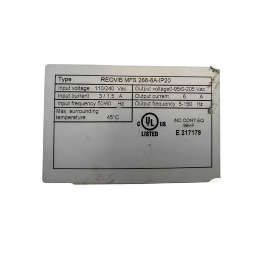 Reovib Mfs 268 Dp Ul VARIADOR