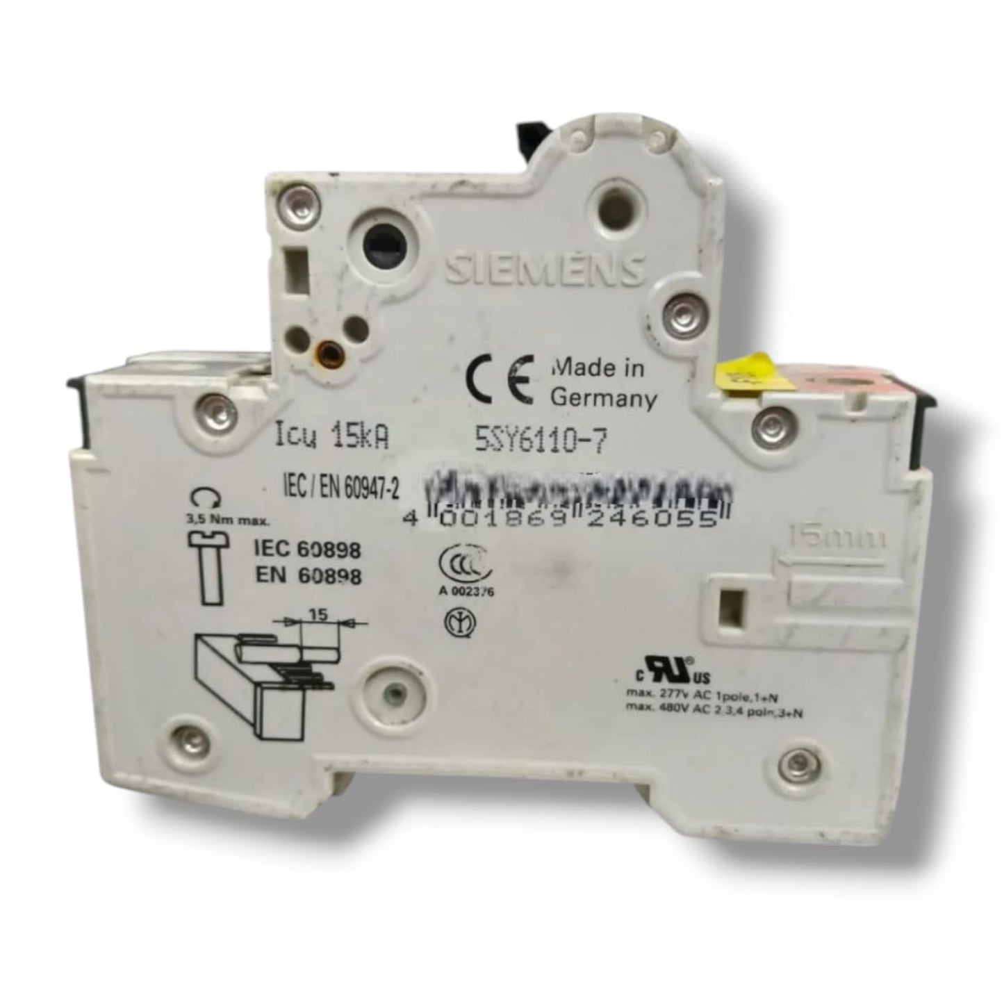 SIEMENS 5SY6110‑7 + 5ST2010  INTERRUPTOR MAGNETICO