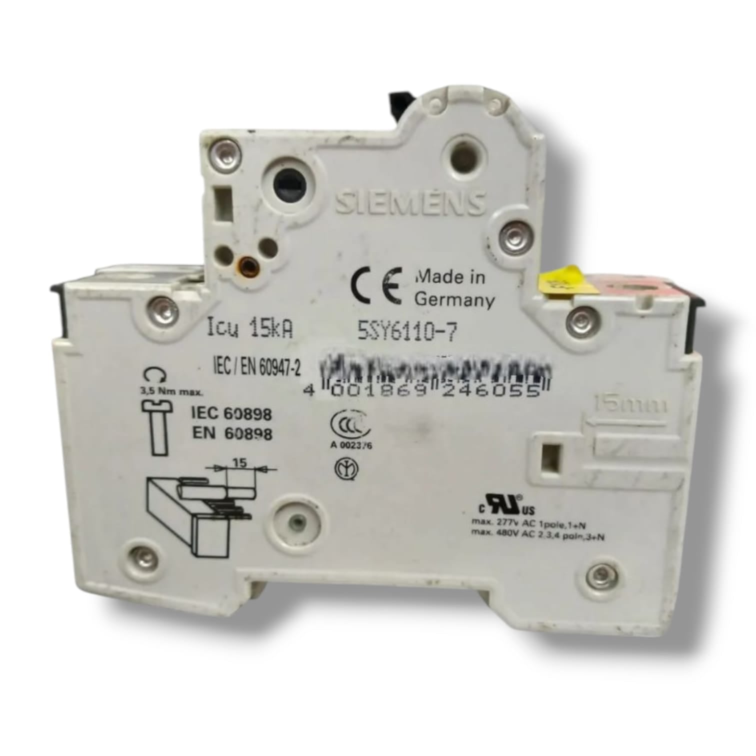SIEMENS 5SY6110‑7 + 5ST2010  INTERRUPTOR MAGNETICO