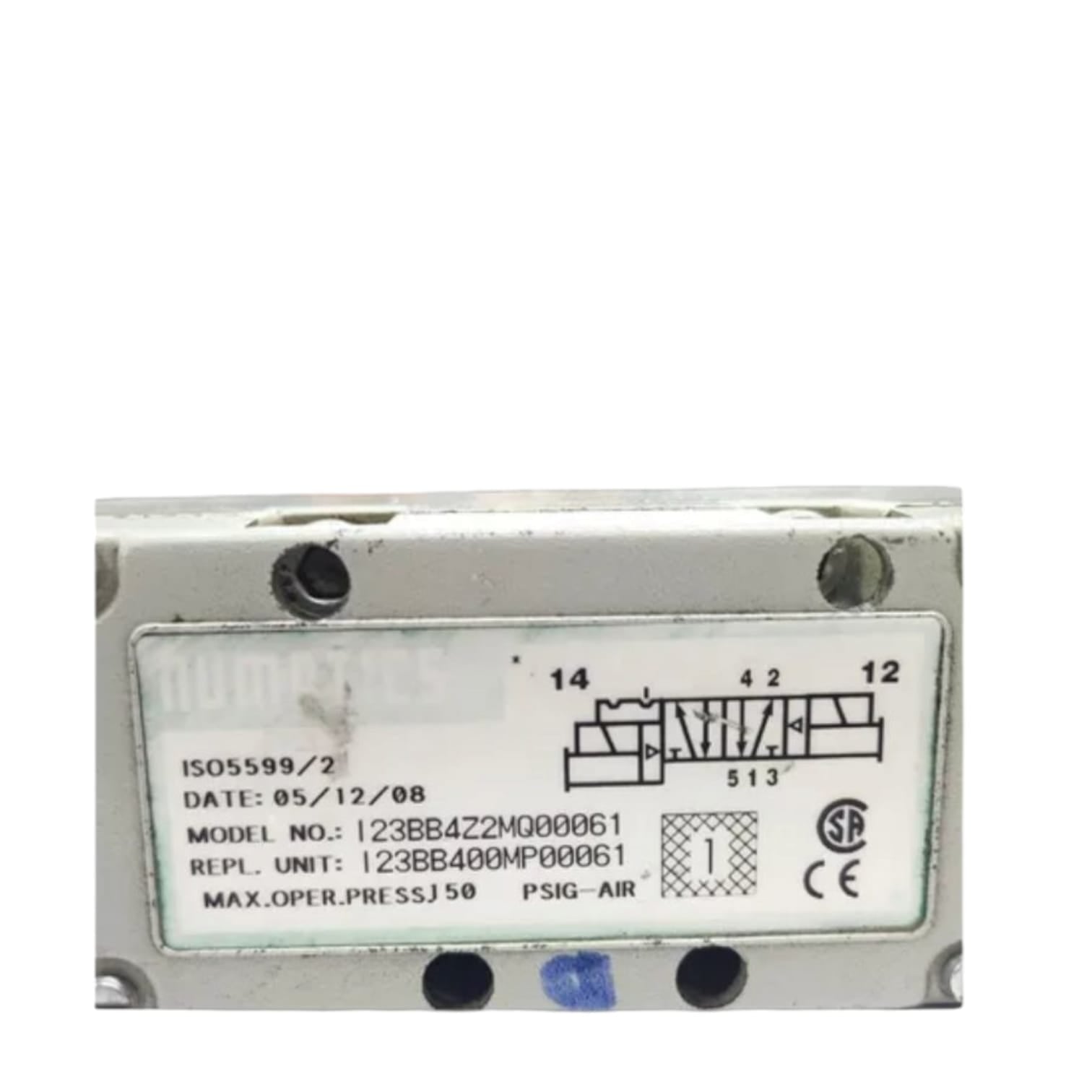 Numatics I23bb400mp00061 VÁLVULA