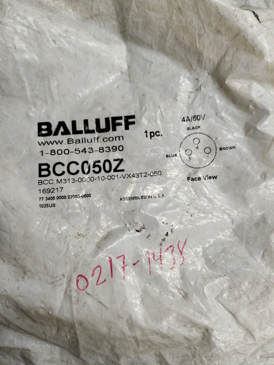 Balluff Bcc050z Bcc M313-0000-10-001-vx43t2-050 CABLE