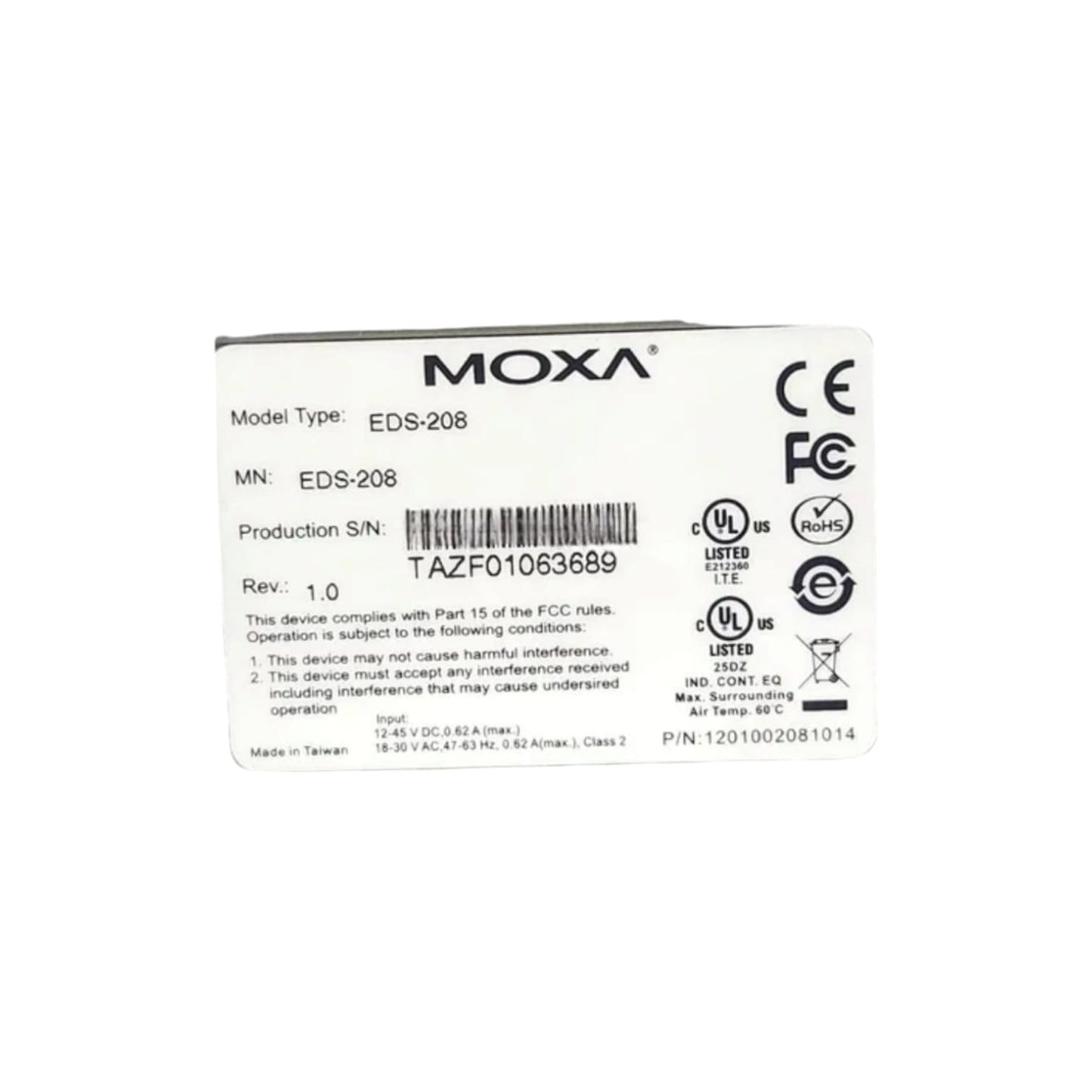 Moxa Eds 208  MÓDULO ETHERNET