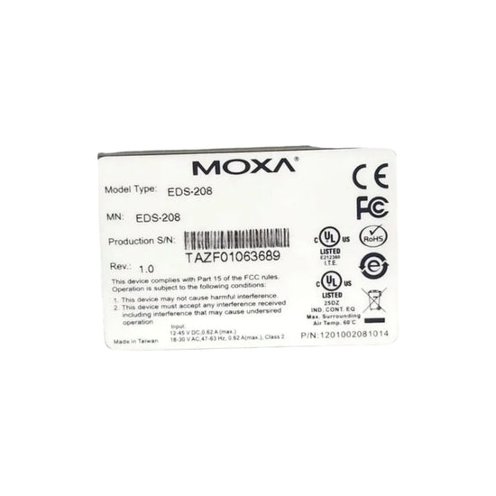 Moxa Eds 208  MÓDULO ETHERNET