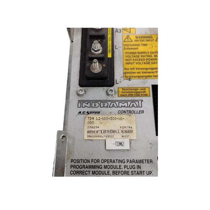 Rexroth Indramat Tdm 1.2-100-300-w1-000 módulo de control
