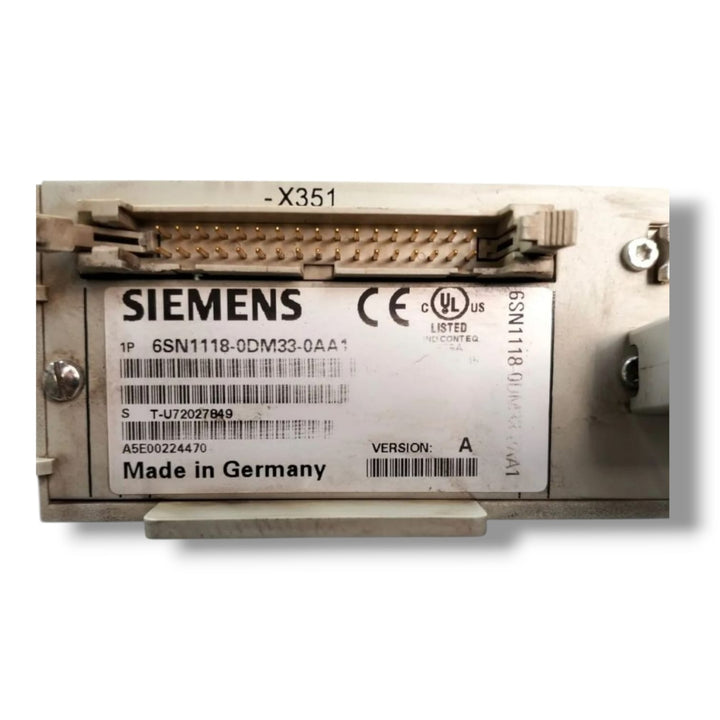 SIEMENS  6SN1118‑0DM33‑0AA1 MODULO DE CONTROL DIGITAL
