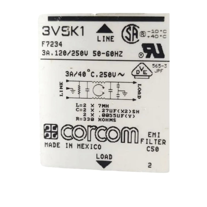 Corcom Filtro De Línea, 3vsk1