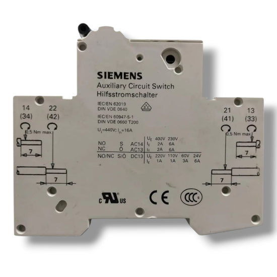 SIEMENS 5SY4106-8 CON ST3010 INTERRUPTOR AUTOMATICO CON DETALLE