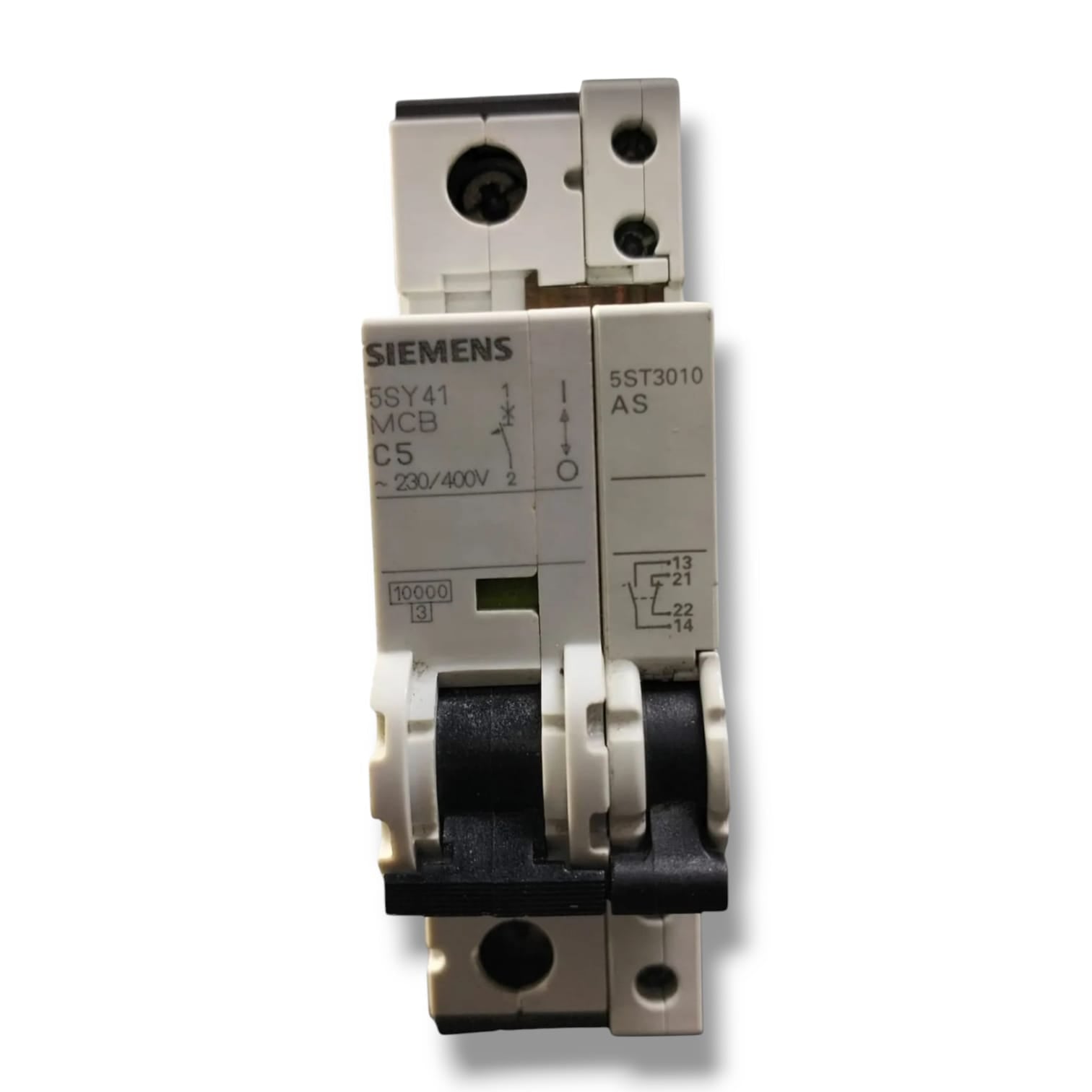 SIEMENS 5SY4106-8 CON ST3010 INTERRUPTOR AUTOMATICO CON DETALLE