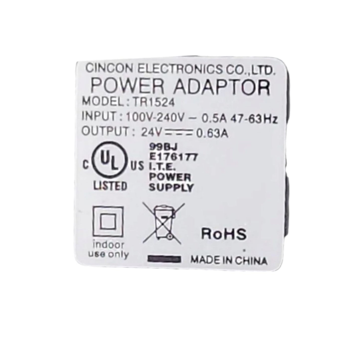 Power Adaptor Tr1524 Cincon Electronics