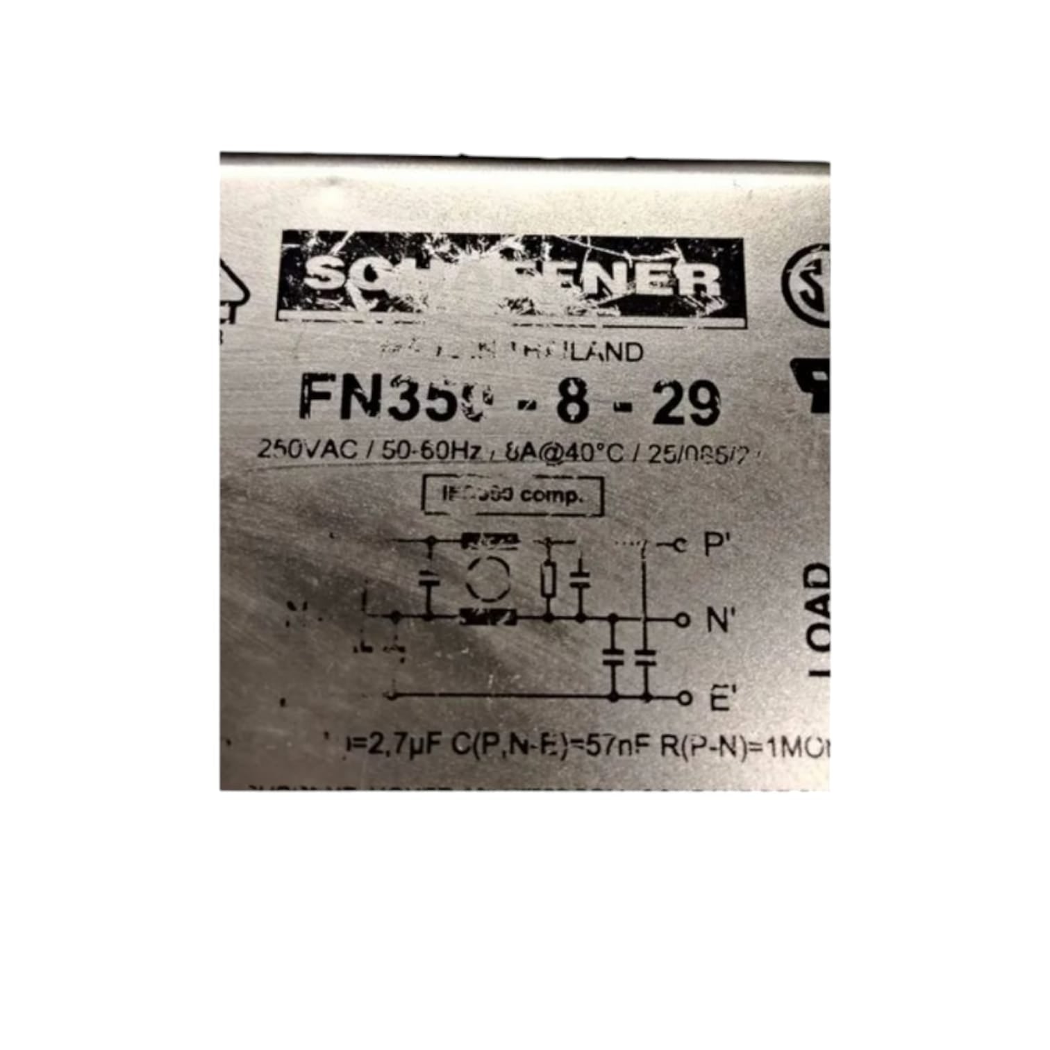 Schaffner Fn350-8-29 FILTRO
