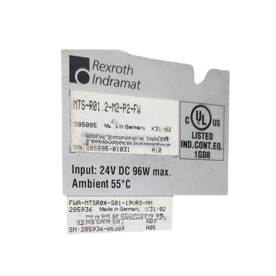 Rexroth Indramat Reco Mts-r01.2-m2-p2-fw módulo de control