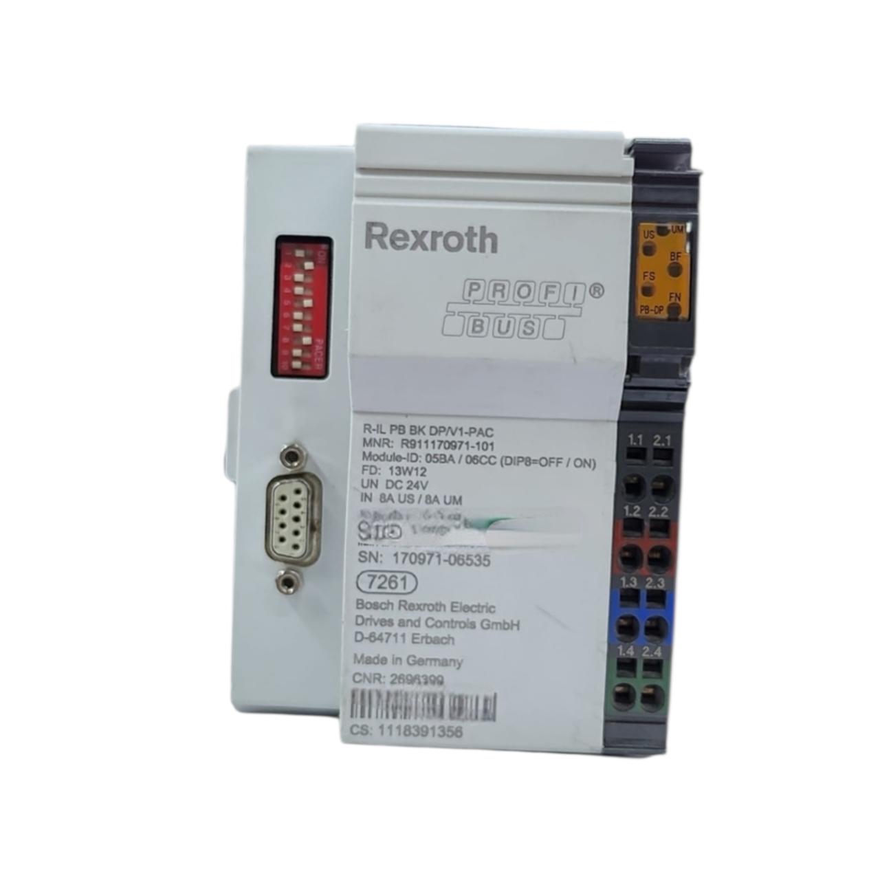 Rexroth R-il Pb Bk Dp/v1-pac R911170971-101 acoplador de bus PROFIBUS