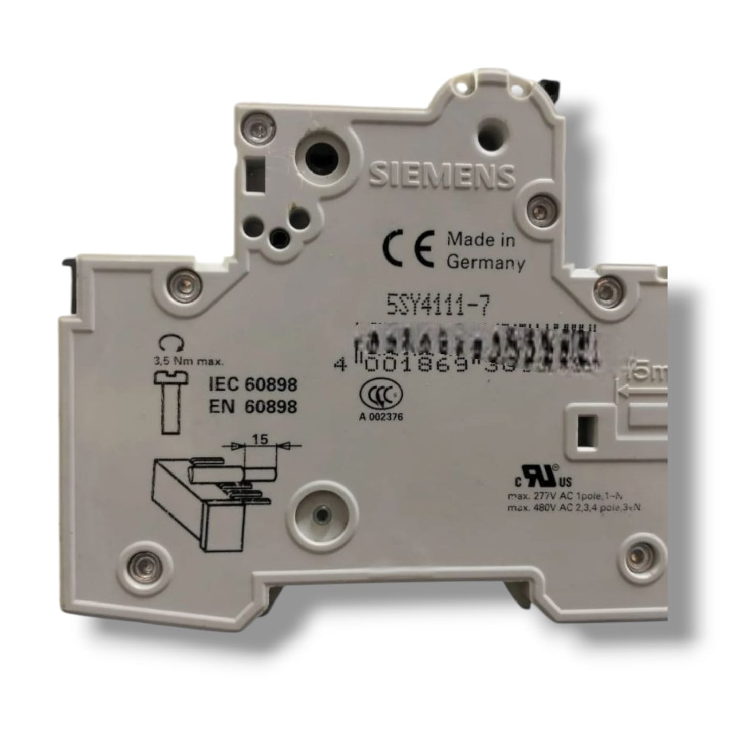 SIEMENS 5SY4111-7 MCB C5 CON 5ST3010 INTERRUPTOR AUTOMATICO