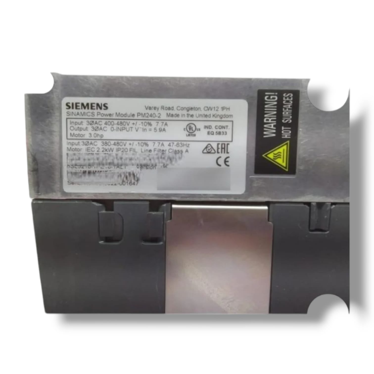 SIEMENS 6SL3210‑1PE16‑1AL1 MODULO DE POTENCIA