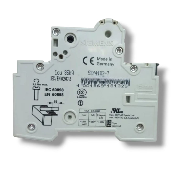 SIEMENS 5SY4102‑7 INTERRUPTOR AUTOMATICO