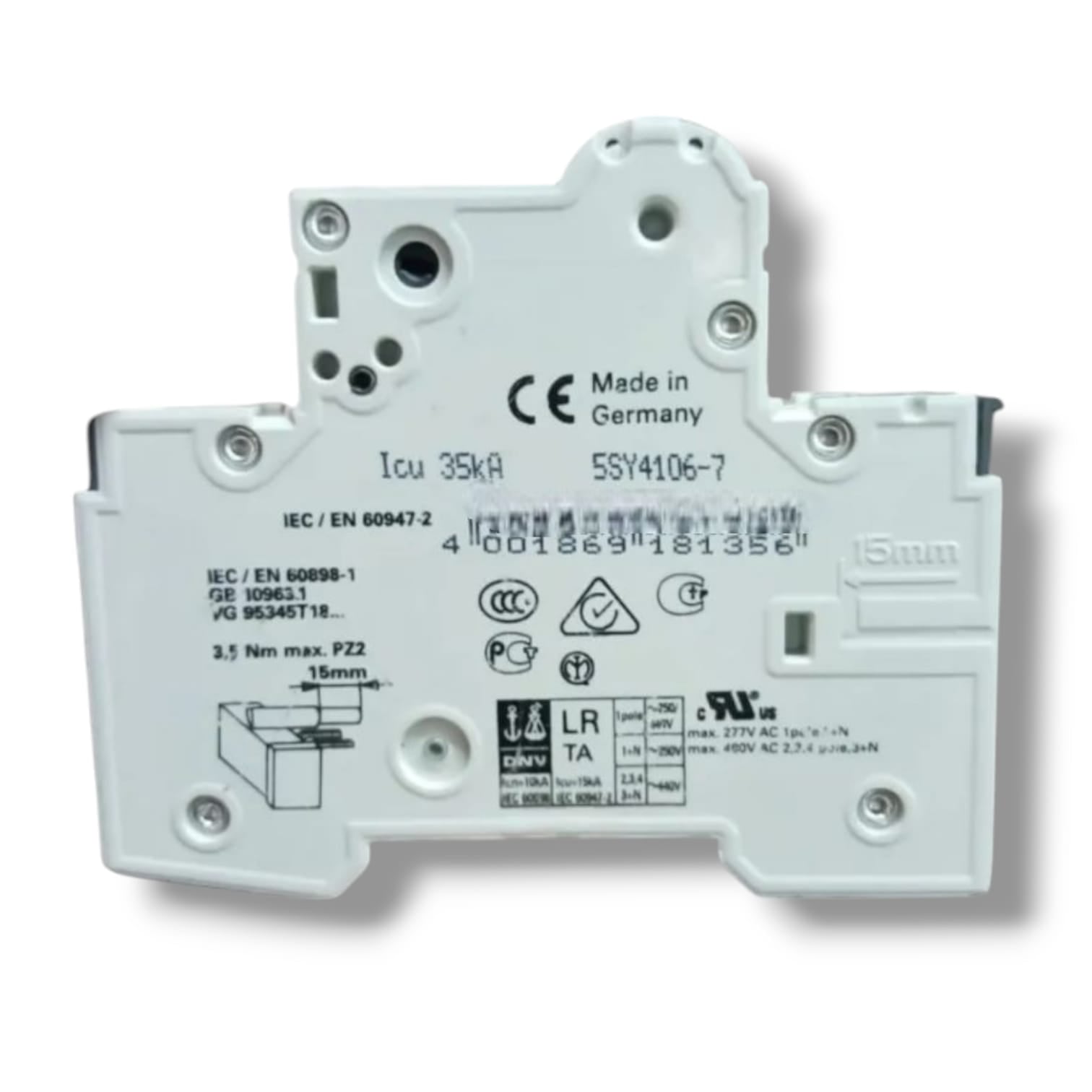 SIEMENS 5SY4106-7 MCB C6 INTERRUPTOR AUTOMATICO