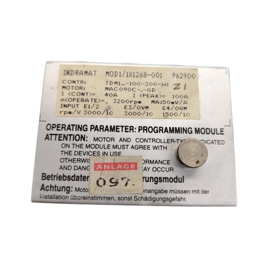 Rexroth Mod 01/1x1268-001 001400 módulo de programación