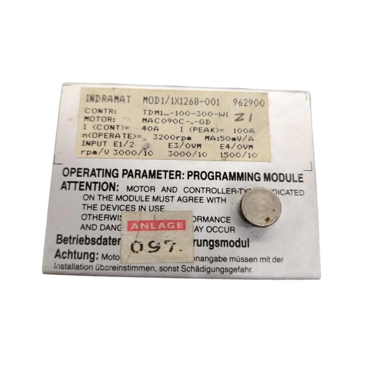Rexroth Mod 01/1x1268-001 001400 módulo de programación