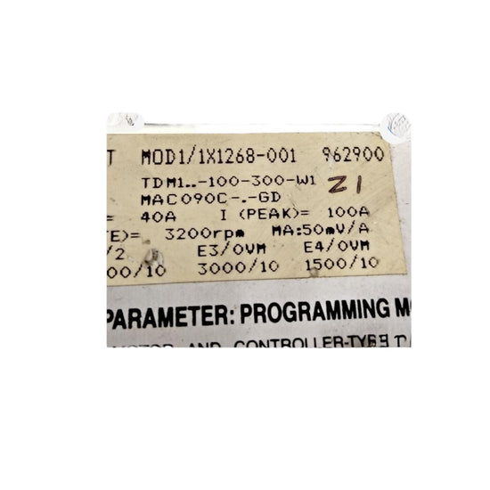 Rexroth Mod 01/1x1268-001 001400 módulo de programación