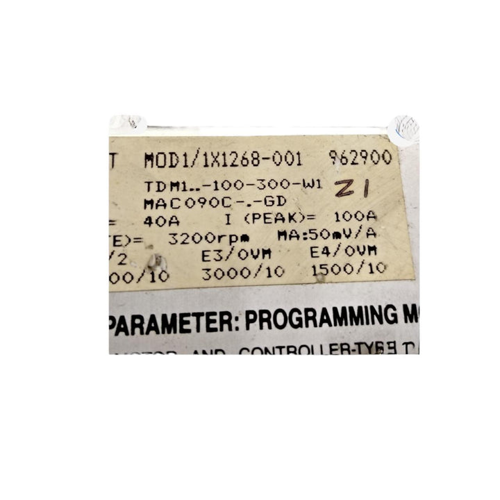 Rexroth Mod 01/1x1268-001 001400 módulo de programación