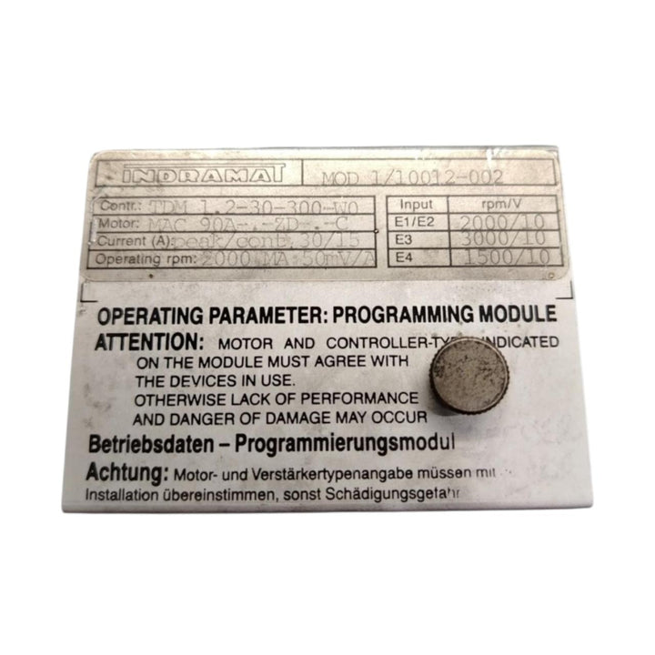 Rexroth Mod 1/10012-002 módulo de parámetros