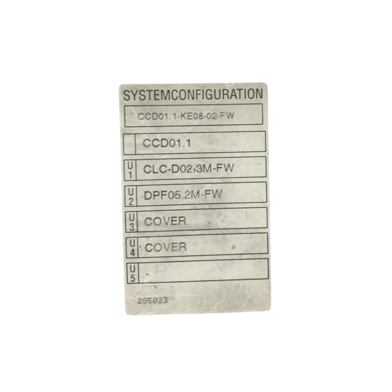 Rexroth Ccd01.1-ke08-02-fw unidad de control numérico
