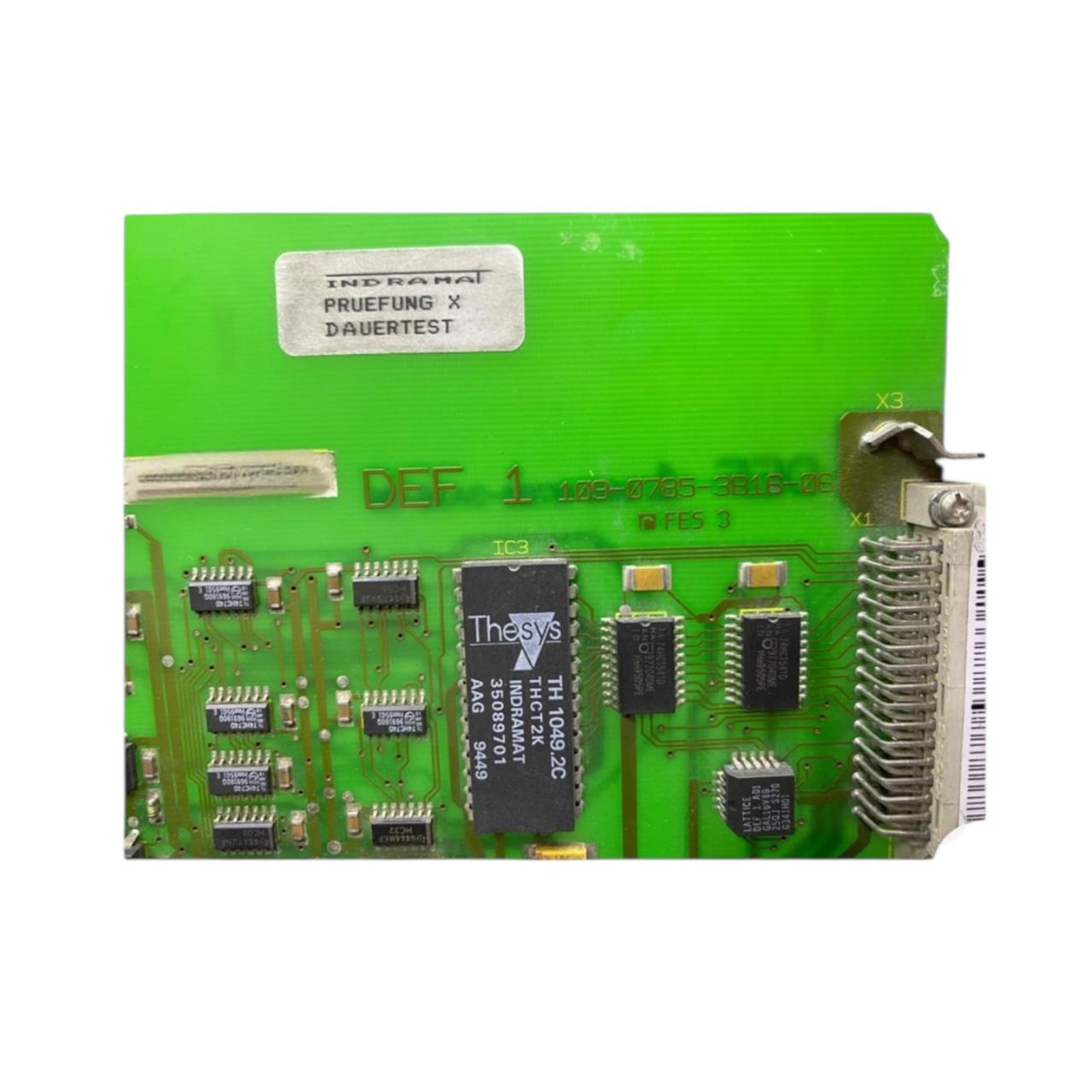 Indramat 109-0785-3b16-06 tarjeta de control digital