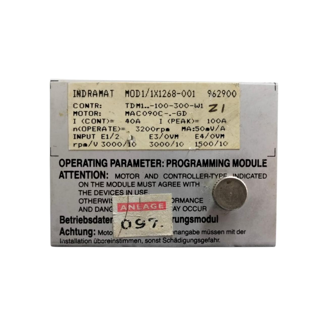 Rexroth Indramat Mod1/1x11268-001 tarjeta de comunicación
