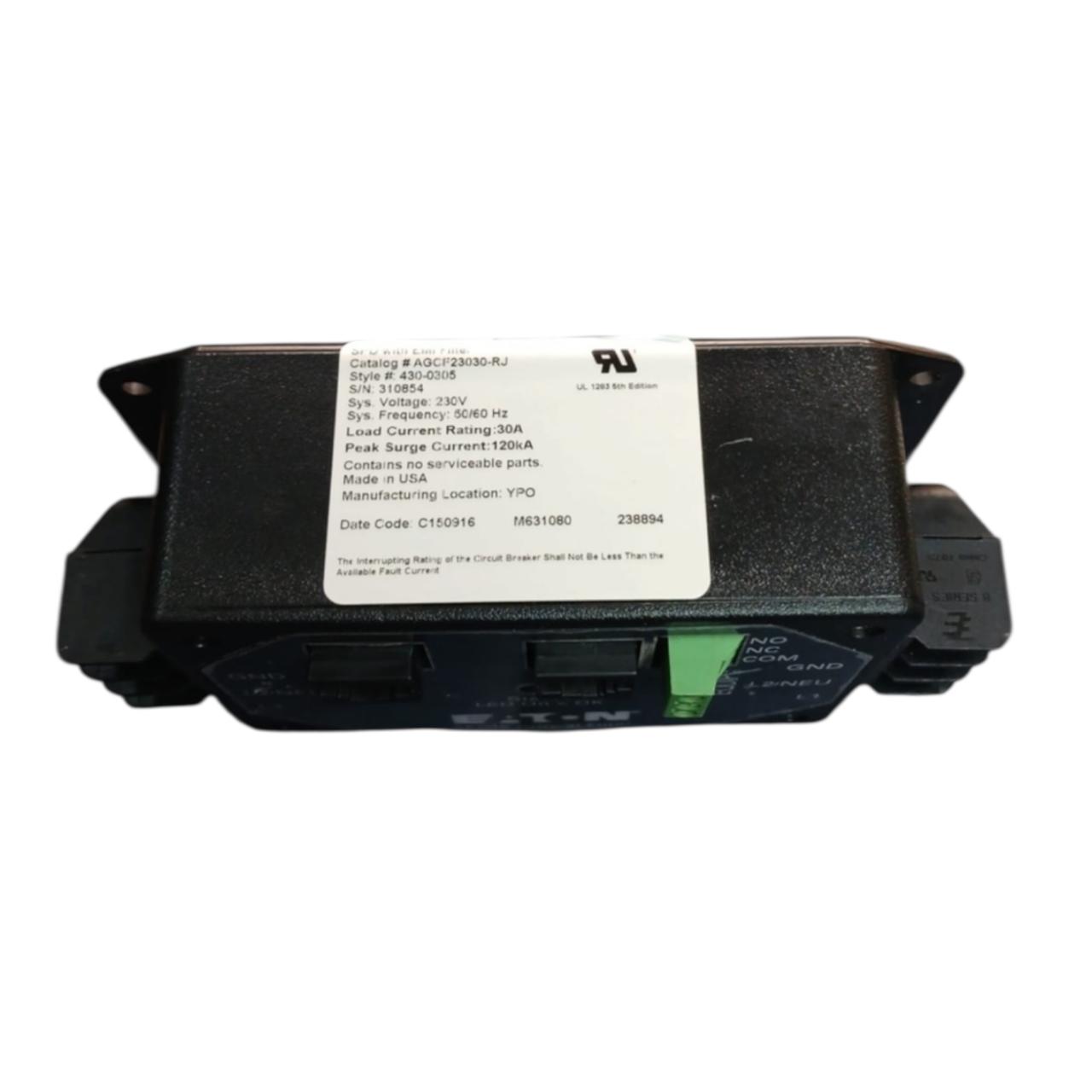 Eaton Agcf23030-rj filtro de línea monofásico