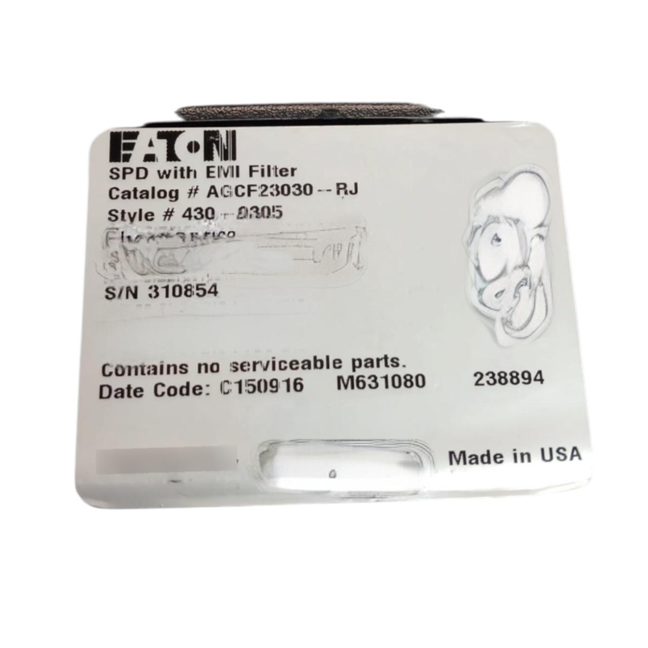 Eaton Agcf23030-rj filtro de línea monofásico